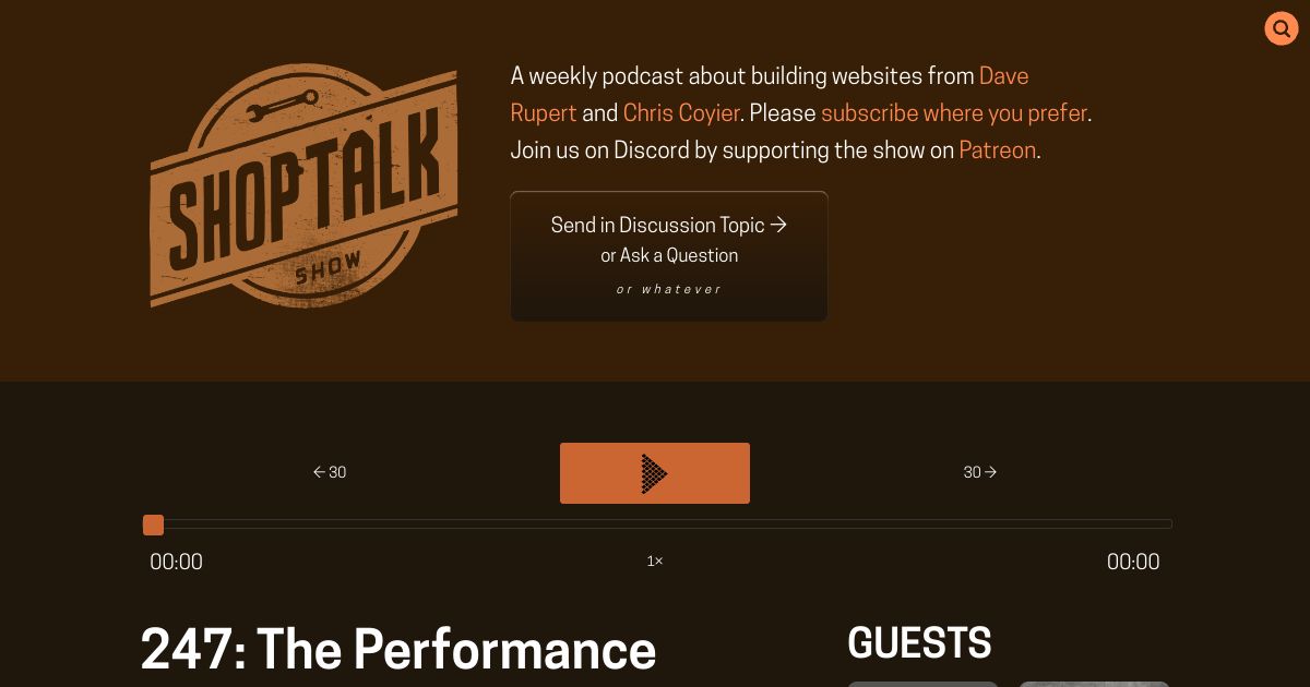 Screenshot image for https://screenshot.11ty.app/http%3A%2F%2Fshoptalkshow.com%2Fepisodes%2F247-performance-equation%2F/opengraph/