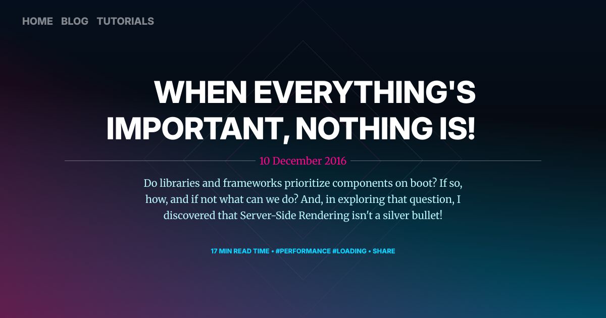 Screenshot image for https://screenshot.11ty.app/https%3A%2F%2Faerotwist.com%2Fblog%2Fwhen-everything-is-important-nothing-is%2F/opengraph/