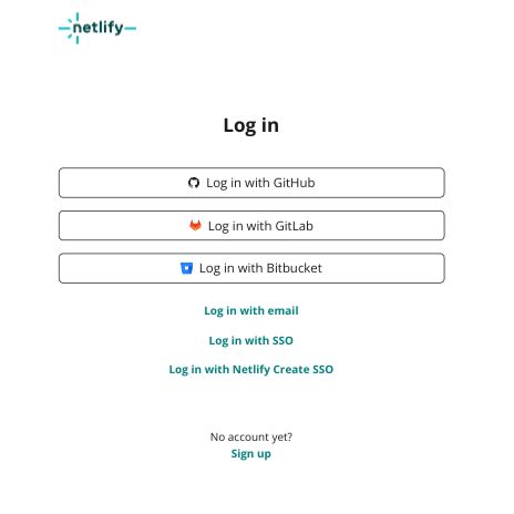Screenshot of https://app.netlify.com/