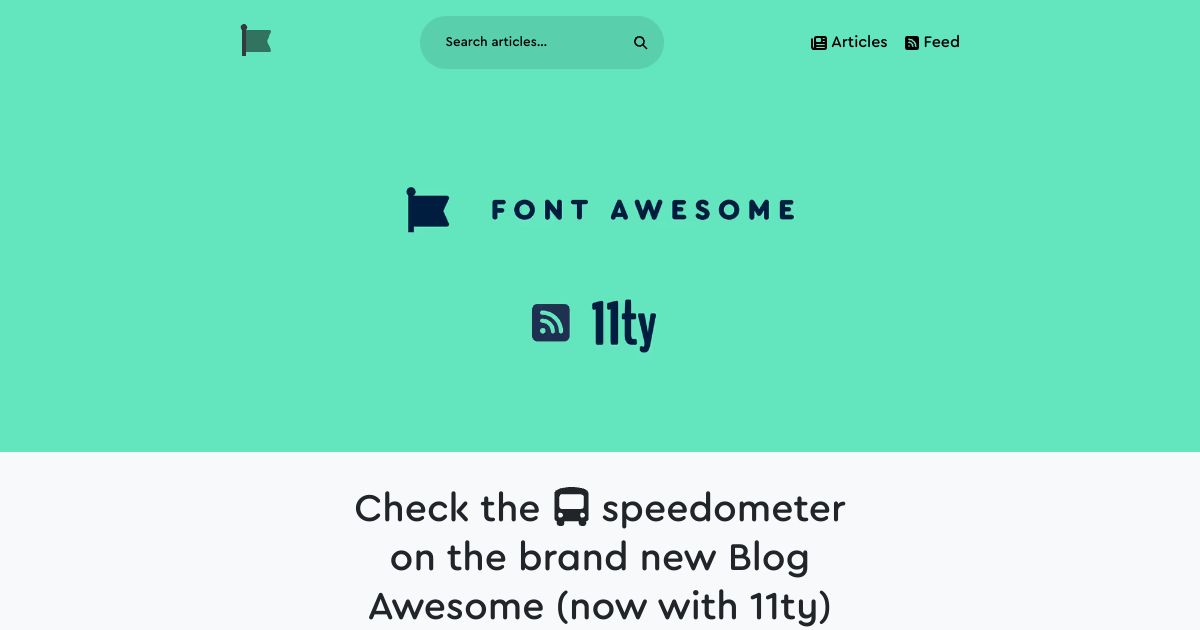 Screenshot image for https://screenshot.11ty.app/https%3A%2F%2Fblog.fontawesome.com%2Fblog-awesome-to-11ty%2F/opengraph/