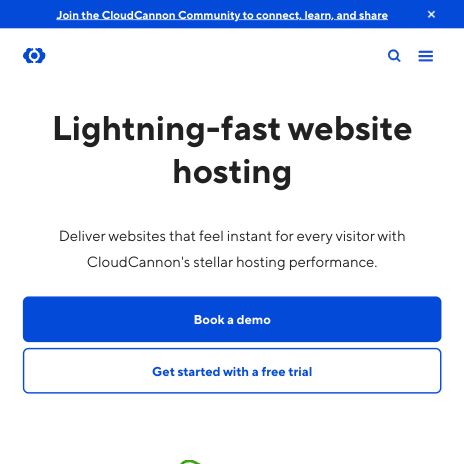 Screenshot of https://cloudcannon.com/hosting/
