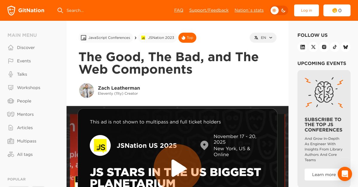 Screenshot image for https://screenshot.11ty.app/https%3A%2F%2Fportal.gitnation.org%2Fcontents%2Fthe-good-the-bad-and-the-web-components/opengraph/