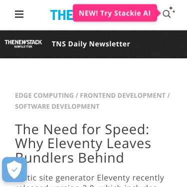 The Need for Speed: Why Eleventy Leaves Bundlers Behind