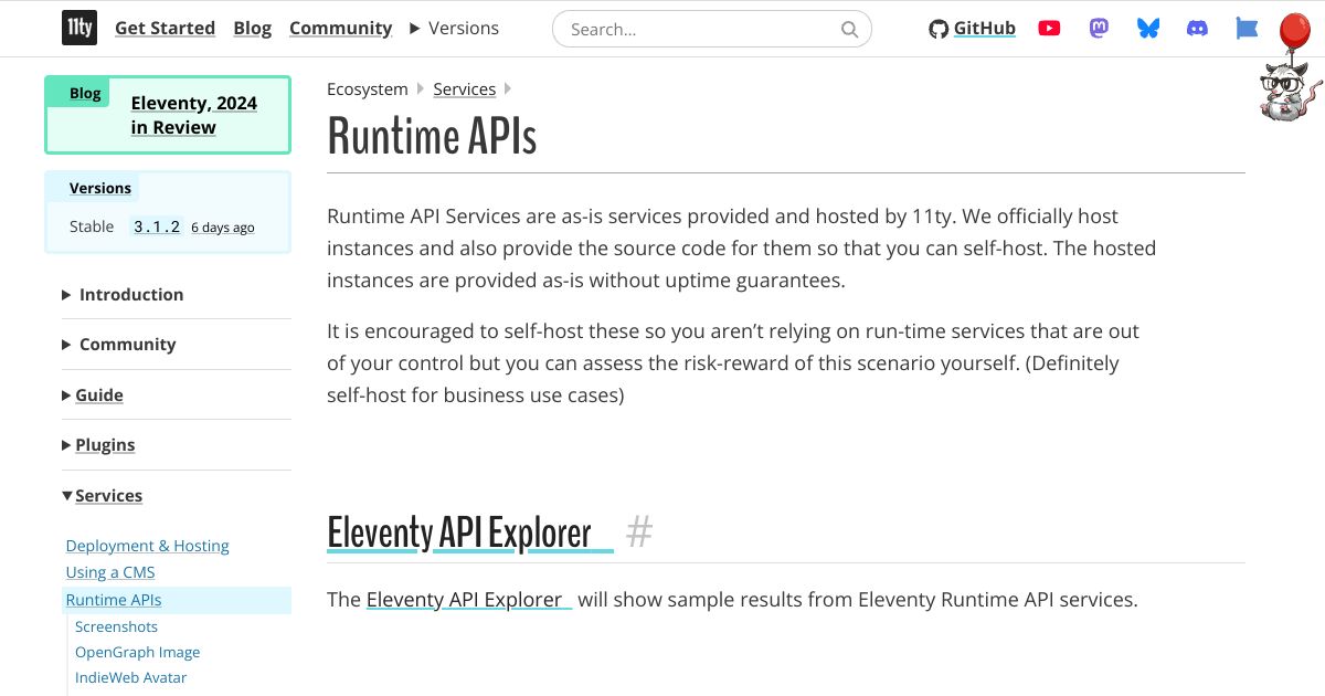 Screenshot image for https://screenshot.11ty.app/https%3A%2F%2Fwww.11ty.dev%2Fdocs%2Fapi-services%2F/opengraph/