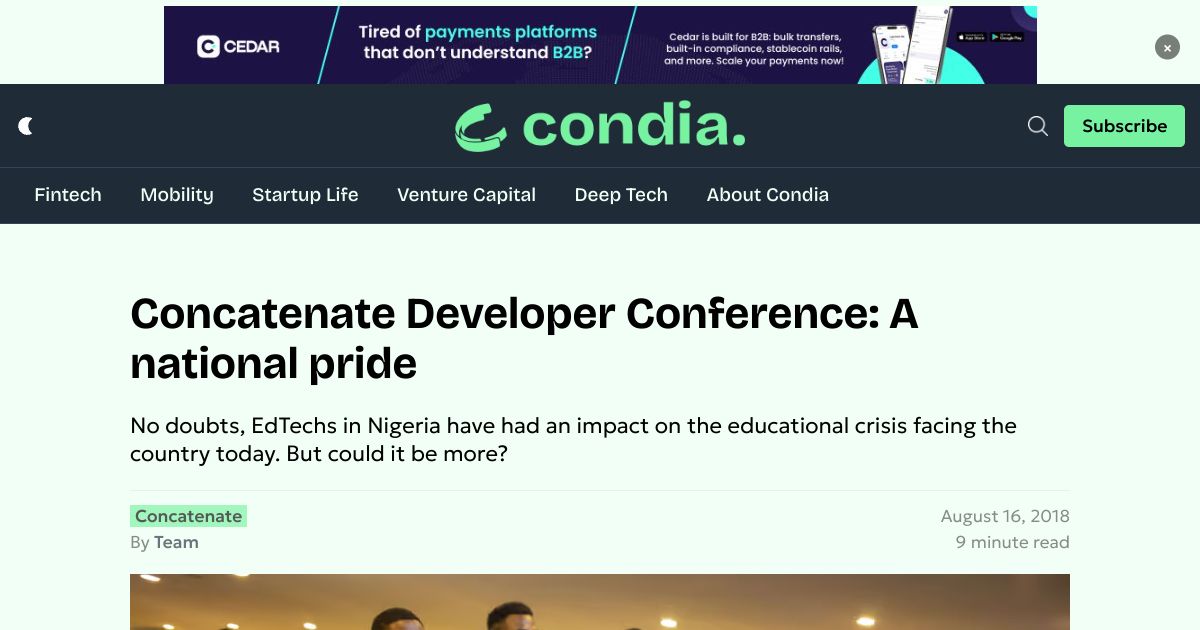 Screenshot image for https://screenshot.11ty.app/https%3A%2F%2Fwww.benjamindada.com%2Fconcatenate-conf-recap%2F/opengraph/