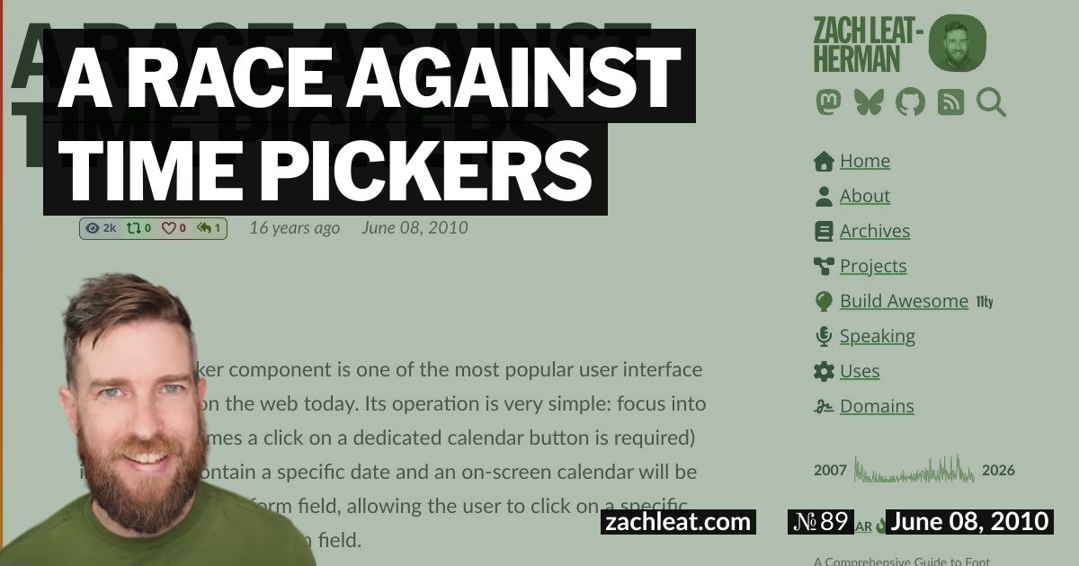 A Race Against Time Pickers