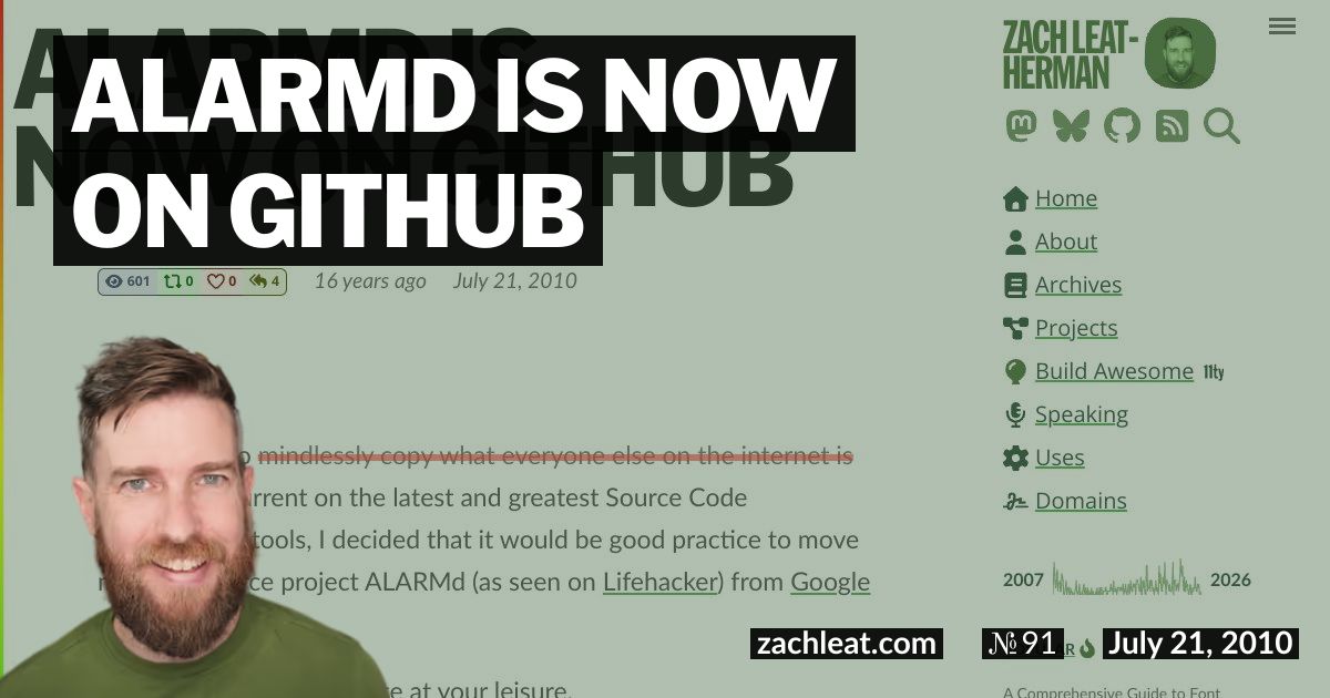 ALARMd is now on Github