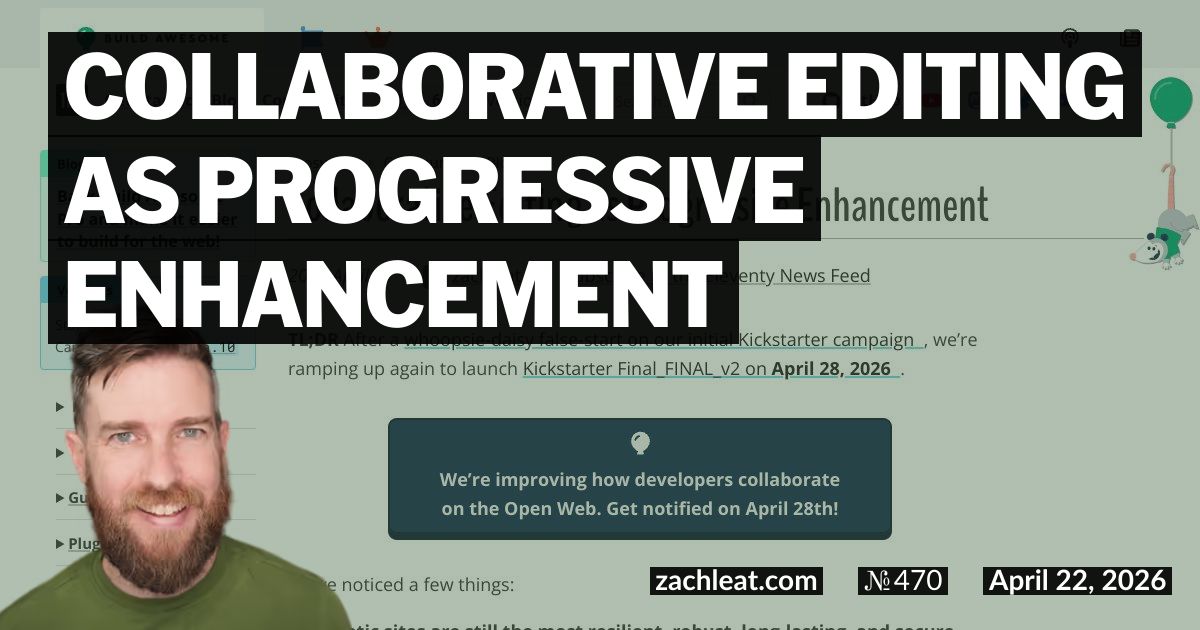 Collaborative Editing as Progressive Enhancement