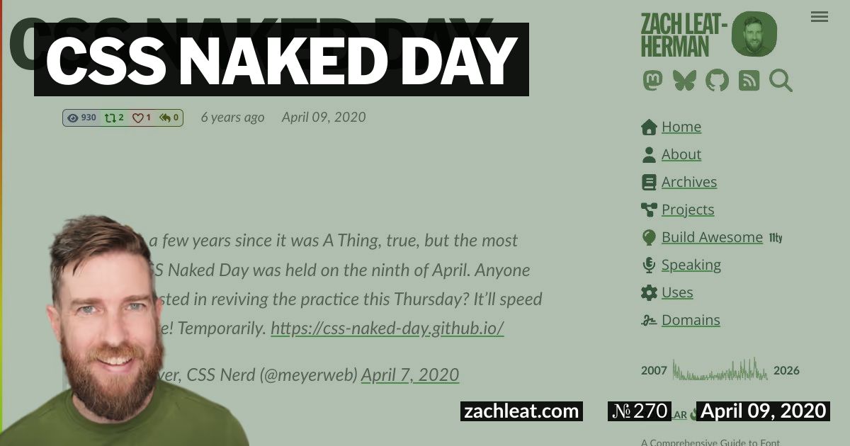 CSS Naked Day