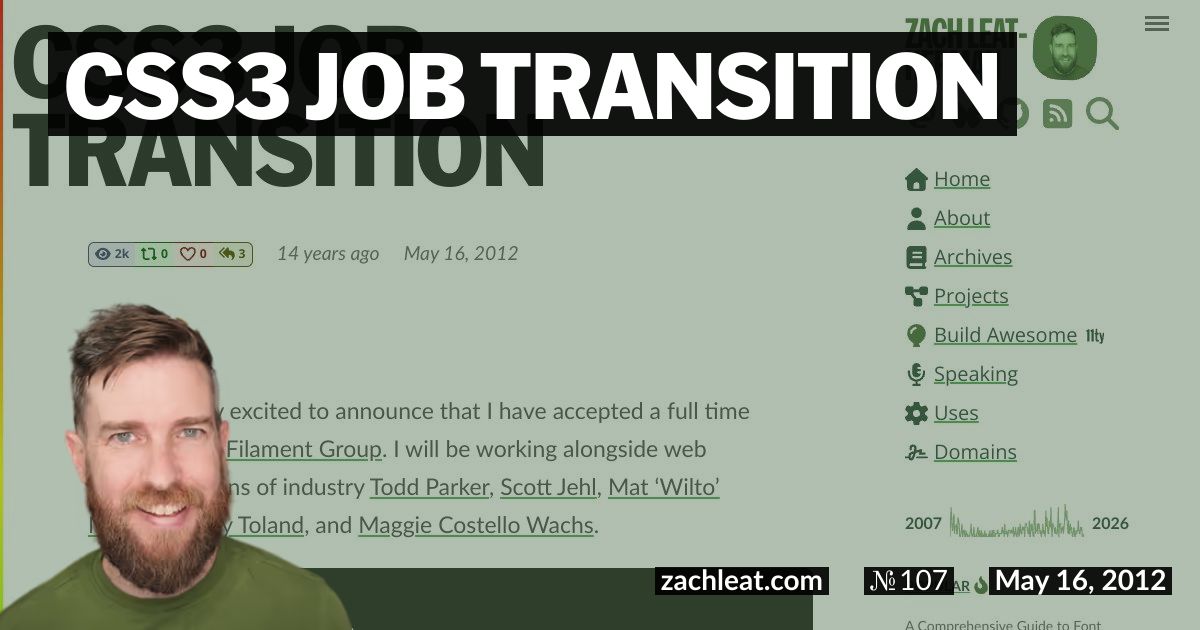 CSS3 Job Transition