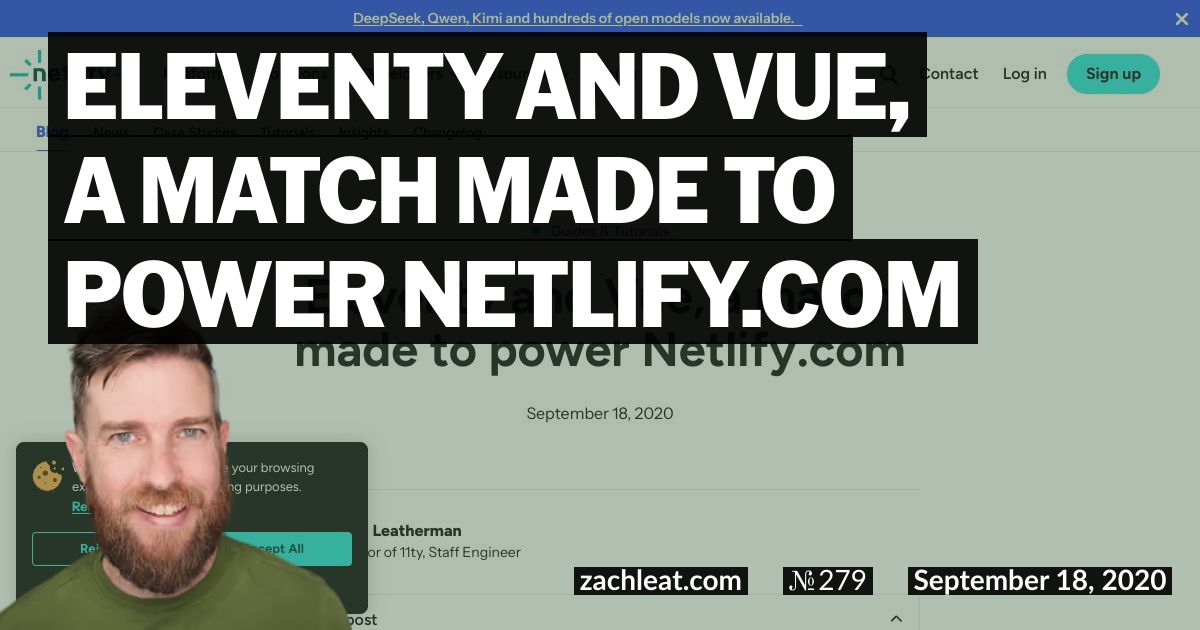 Eleventy and Vue, a match made to power Netlify.com
