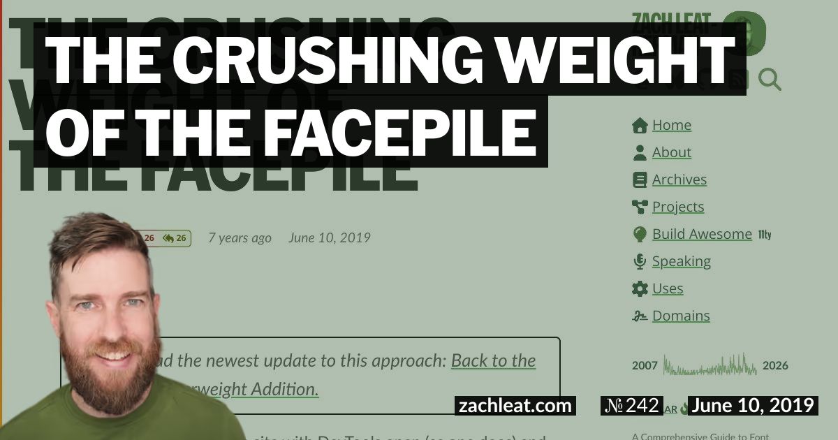 The Crushing Weight of the Facepile