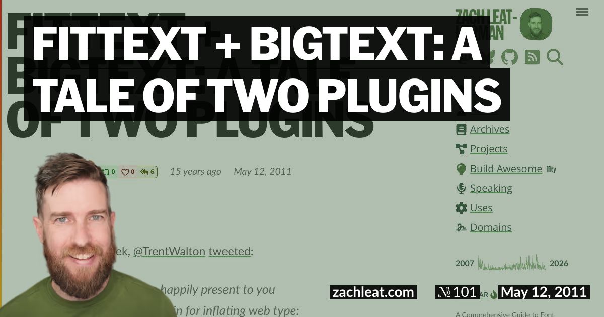 Open Graph image for FitText + BigText: A Tale of Two Plugins