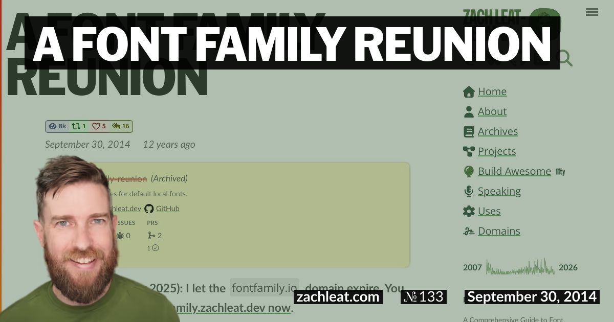A Font Family Reunion