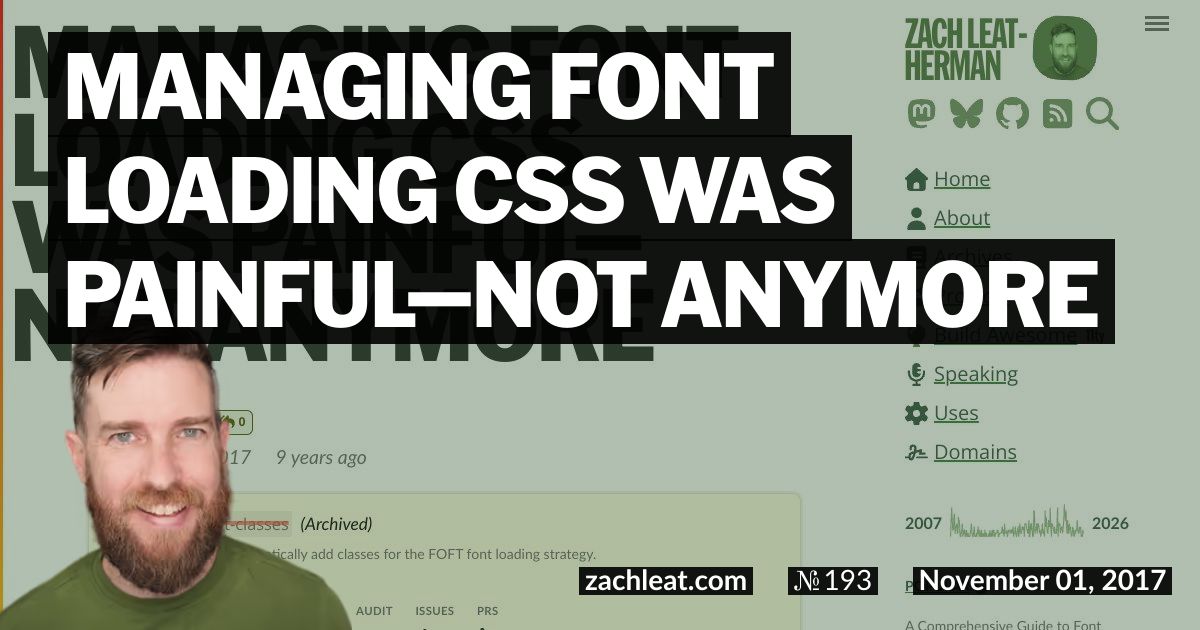 Managing Font Loading CSS Was Painful—Not Anymore