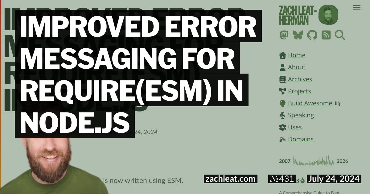 Improved error messaging for require(ESM) in Node.js