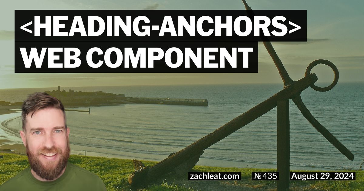 Open Graph image for heading-anchors Web Component