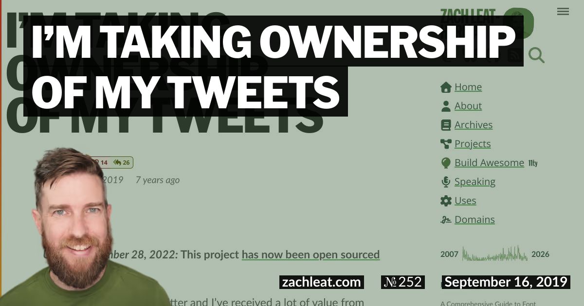 I’m Taking Ownership of My Tweets