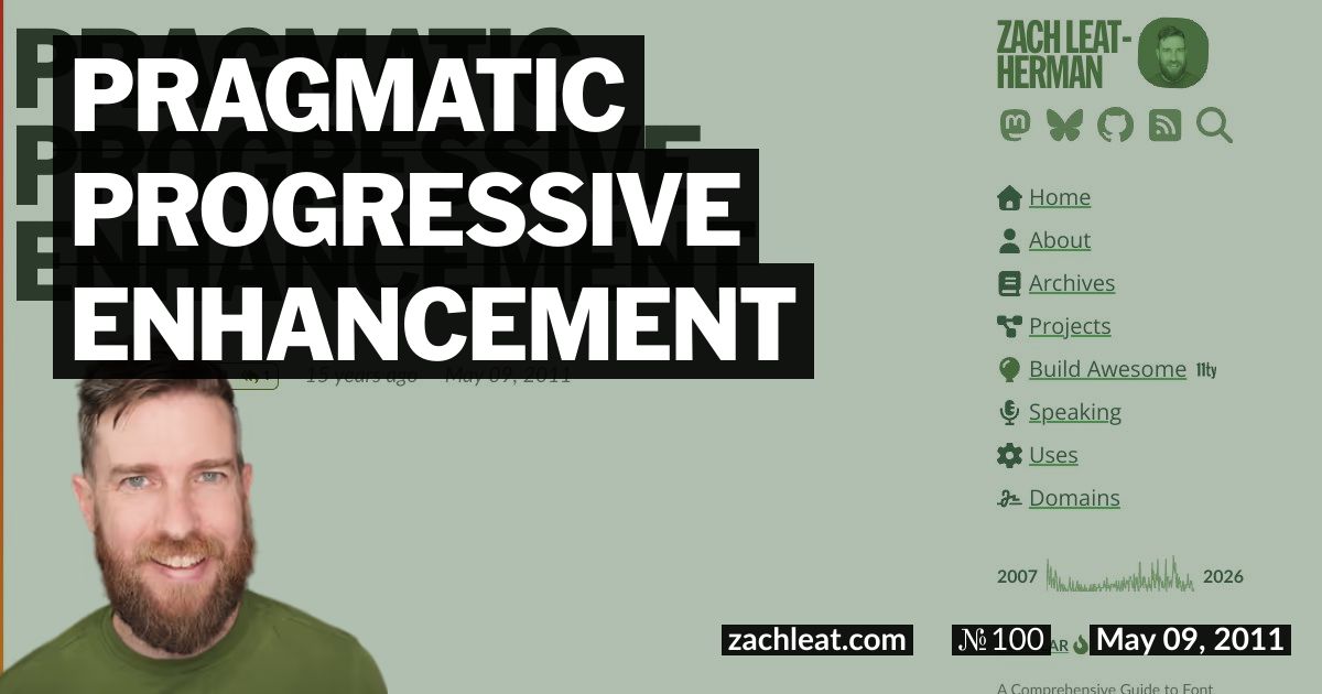 Open Graph image for Pragmatic Progressive Enhancement