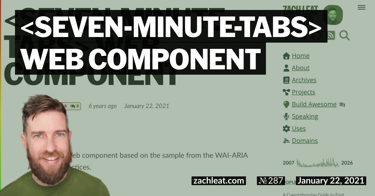 seven-minute-tabs Web Component