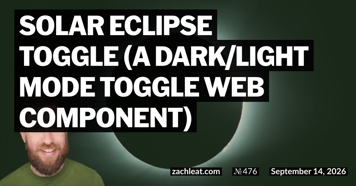 Solar Eclipse Toggle (a dark/light mode toggle Web Component)