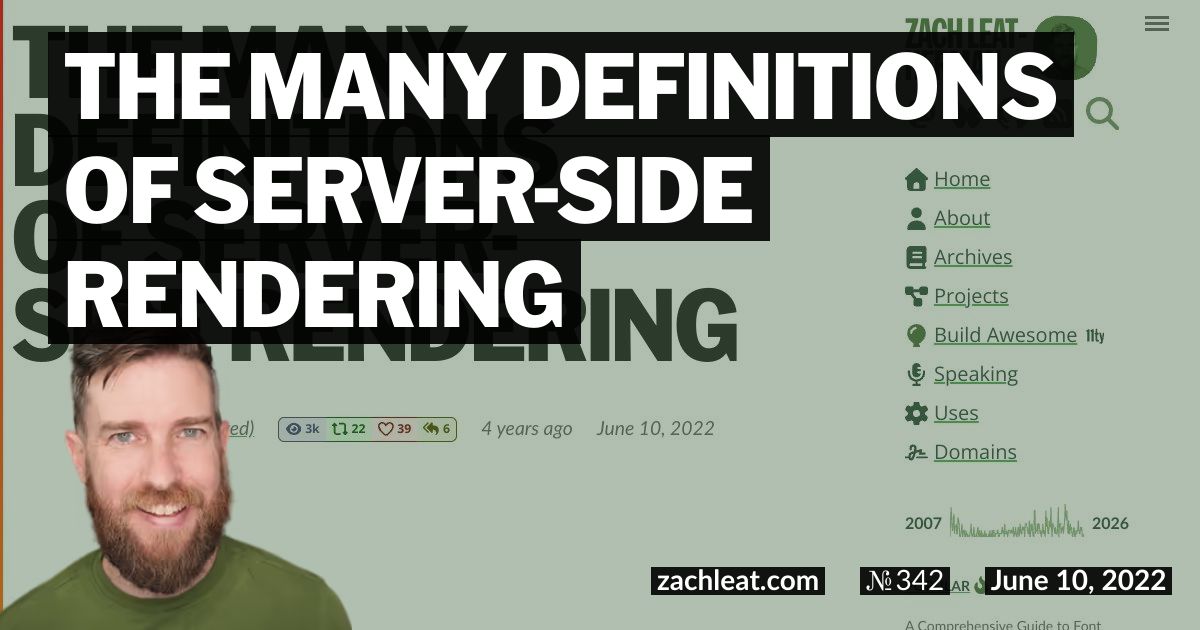 Open Graph image for The many definitions of Server-Side Rendering