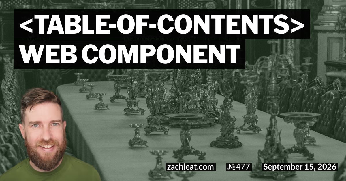 Table of Contents Web Component