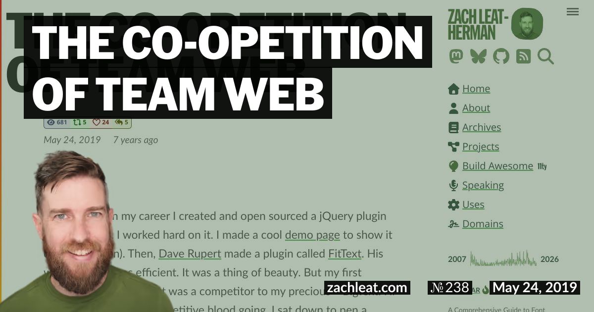 The Co-opetition of Team Web