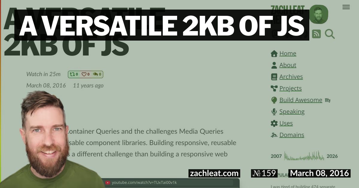 Open Graph image for A Versatile 2KB of JS