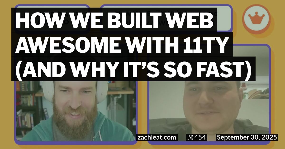 Open Graph image for How We Built Web Awesome with 11ty (and Why It’s So Fast)