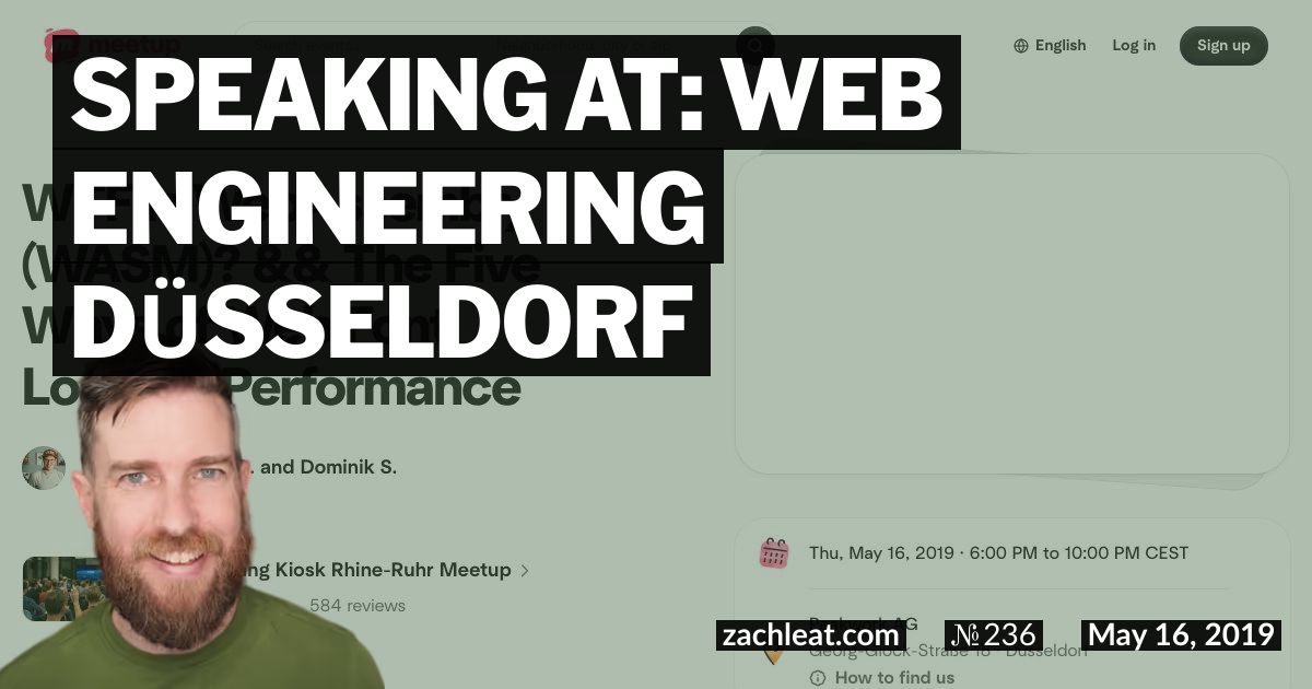 Open Graph image for Speaking at: Web Engineering Düsseldorf