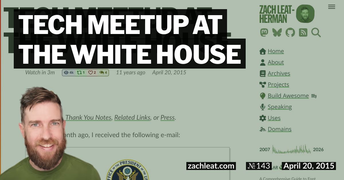 Open Graph image for Tech Meetup at the White House