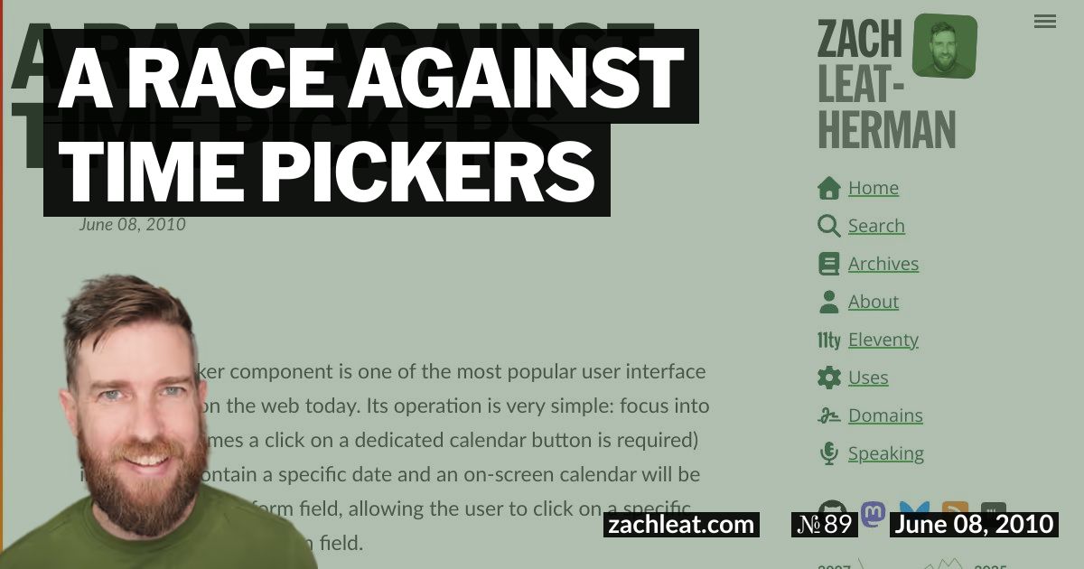 A Race Against Time Pickers
