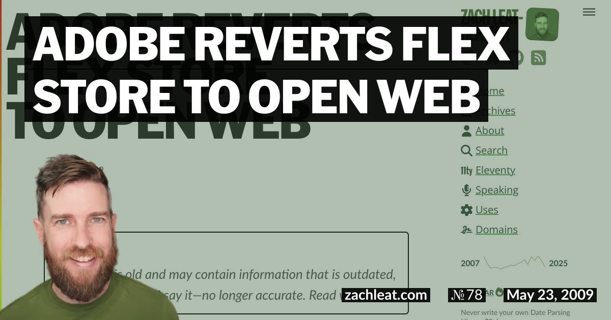 Adobe Reverts Flex Store to Open Web