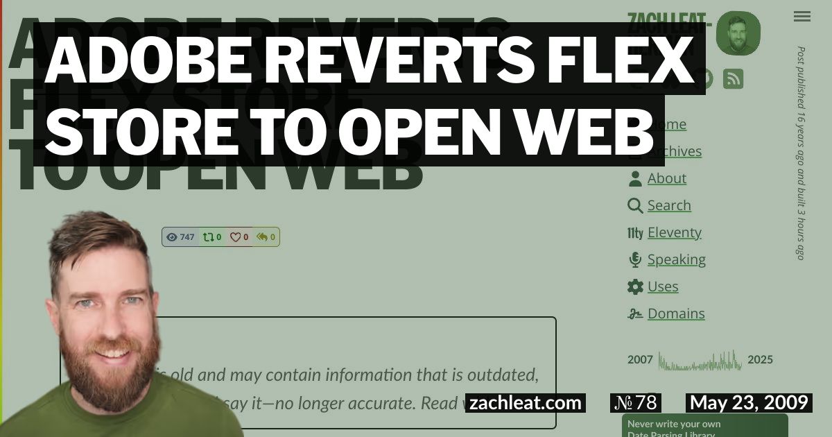 Adobe Reverts Flex Store to Open Web