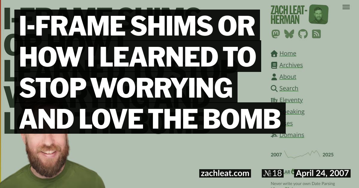 I-Frame Shims or How I Learned to Stop Worrying and Love the Bomb