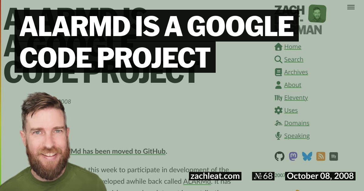 ALARMd is a Google Code Project