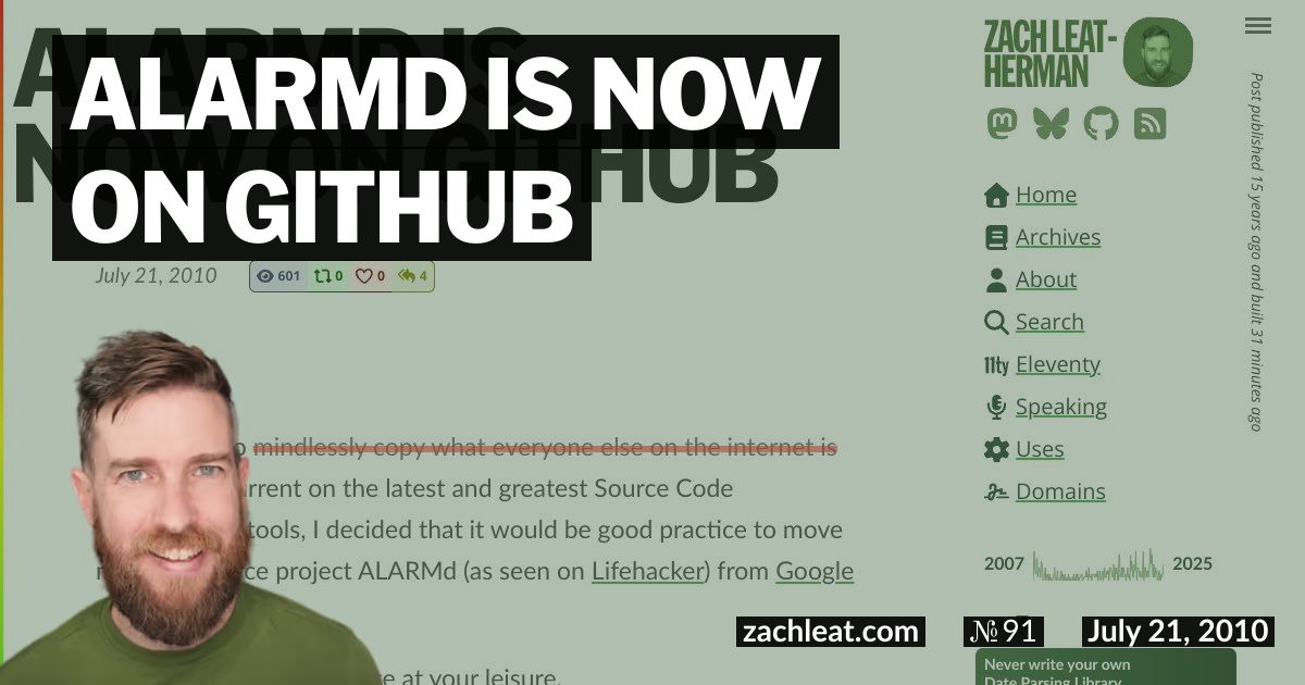 ALARMd is now on Github