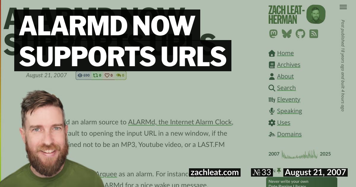 ALARMd now supports URLs