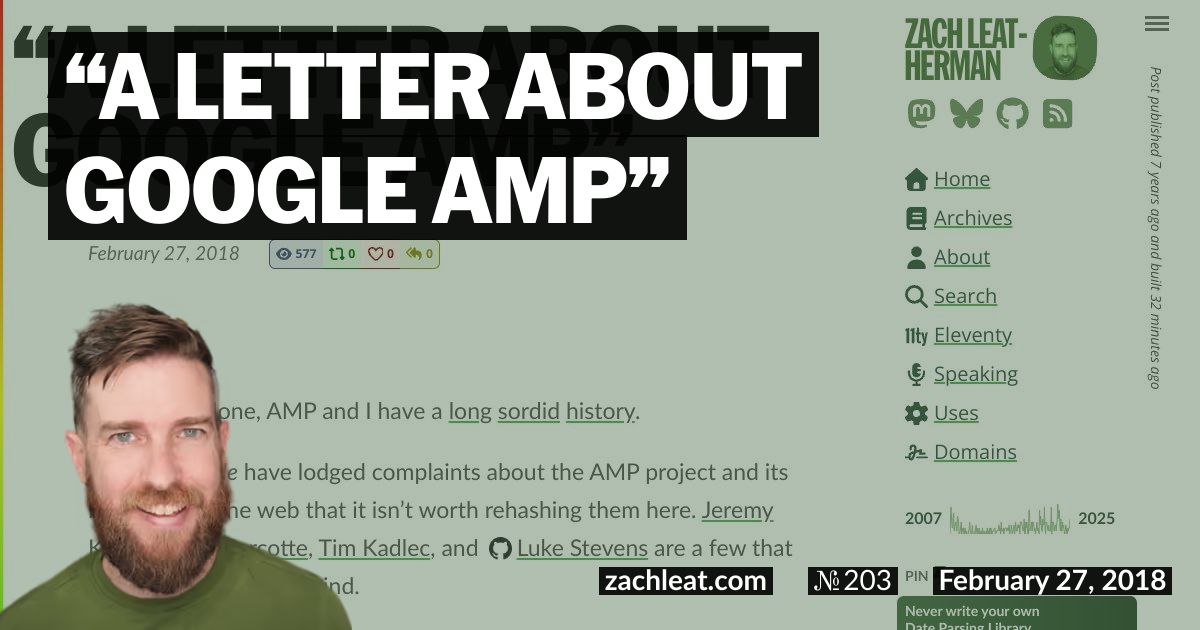 “A letter about Google AMP”