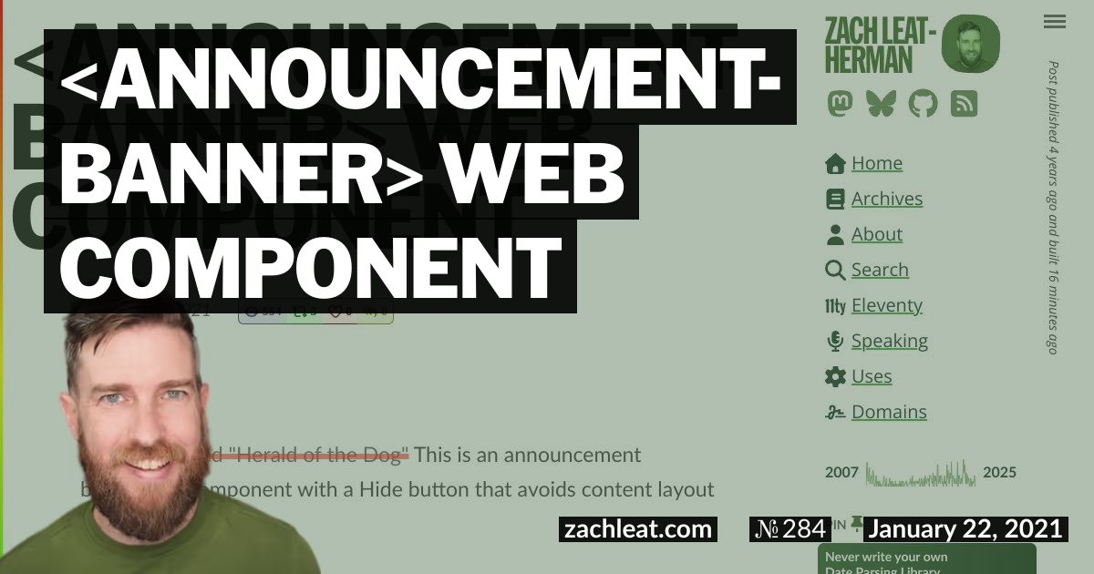 announcement-banner Web Component