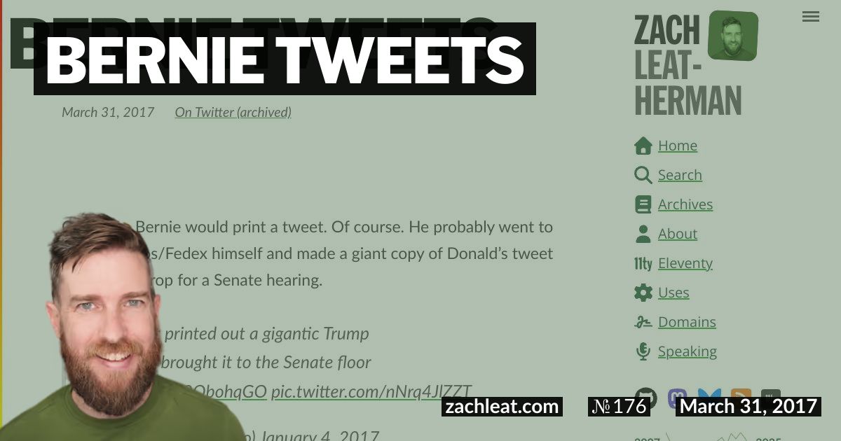 Bernie Tweets