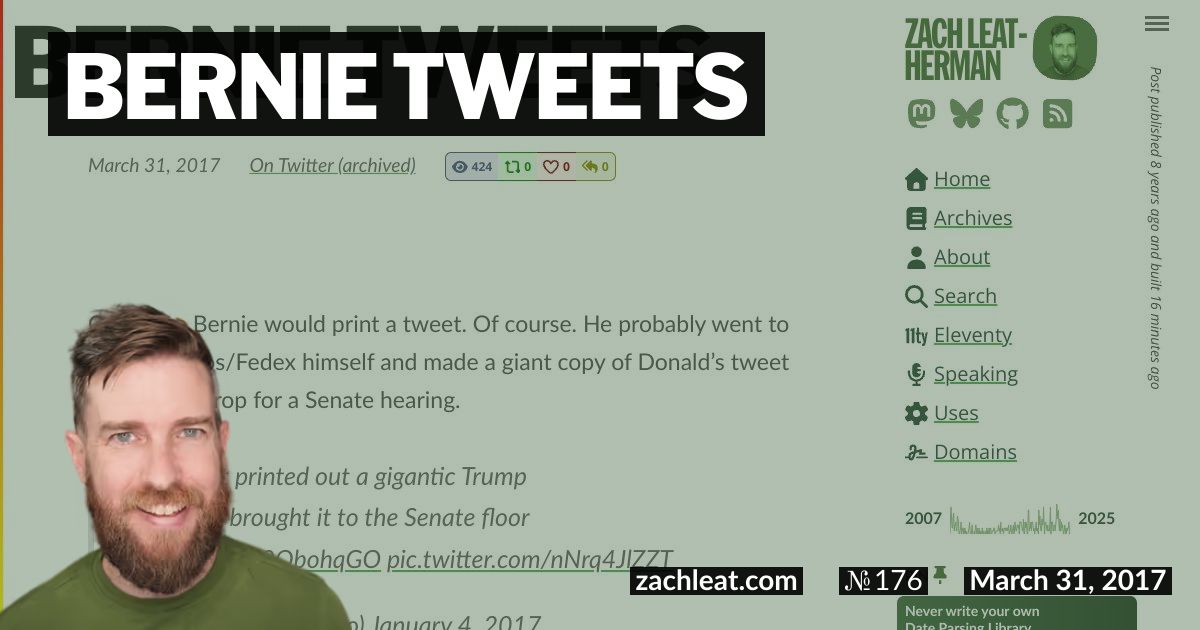 Bernie Tweets