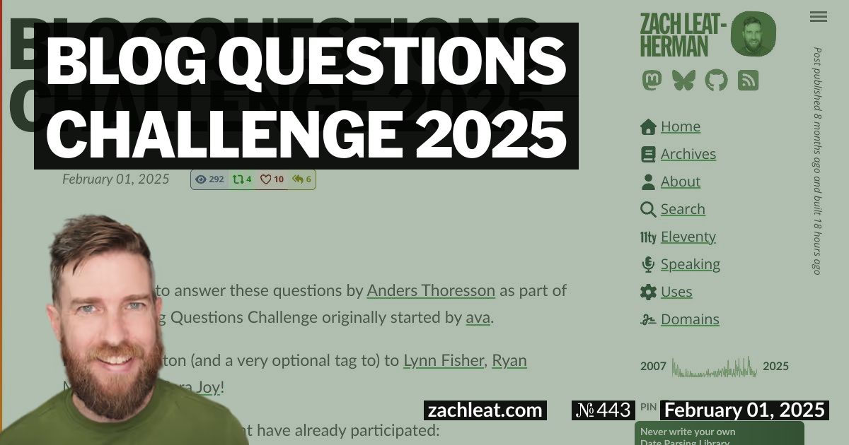 Blog Questions Challenge 2025