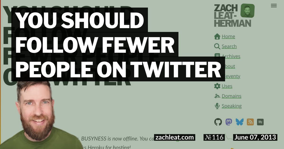 You Should Follow Fewer People on Twitter