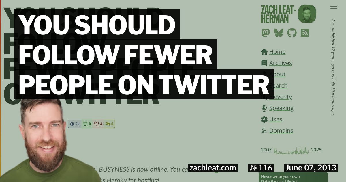 You Should Follow Fewer People on Twitter