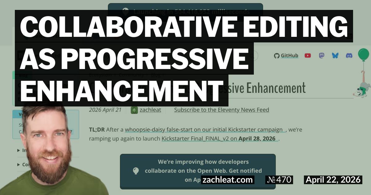 Collaborative Editing as Progressive Enhancement