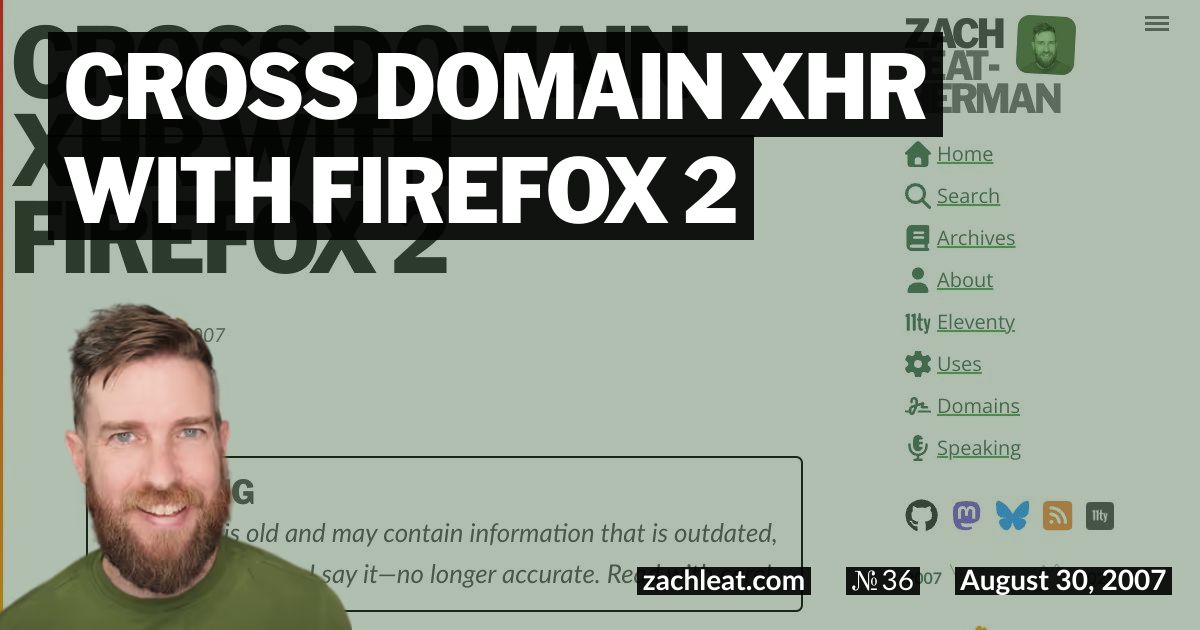 Cross Domain XHR with Firefox 2