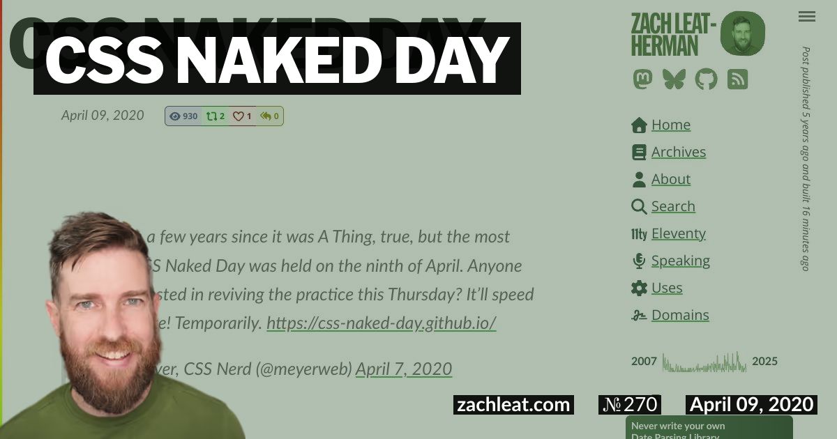 CSS Naked Day