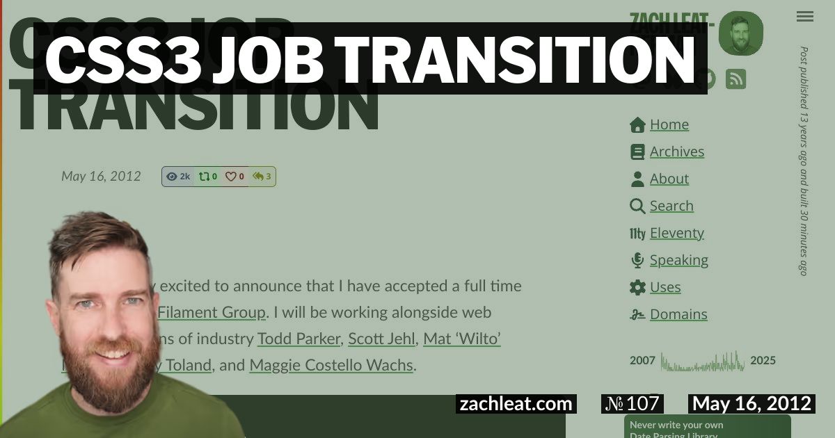 CSS3 Job Transition
